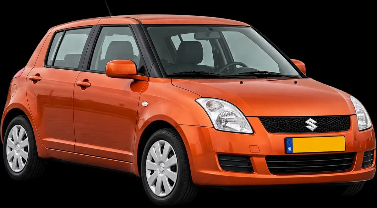 Oranje Suzuki Swift